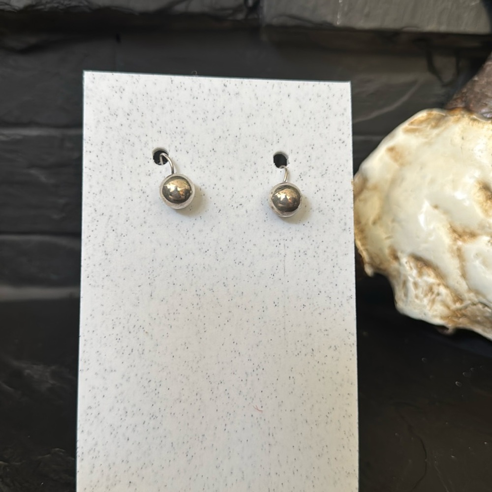 Silver earrings